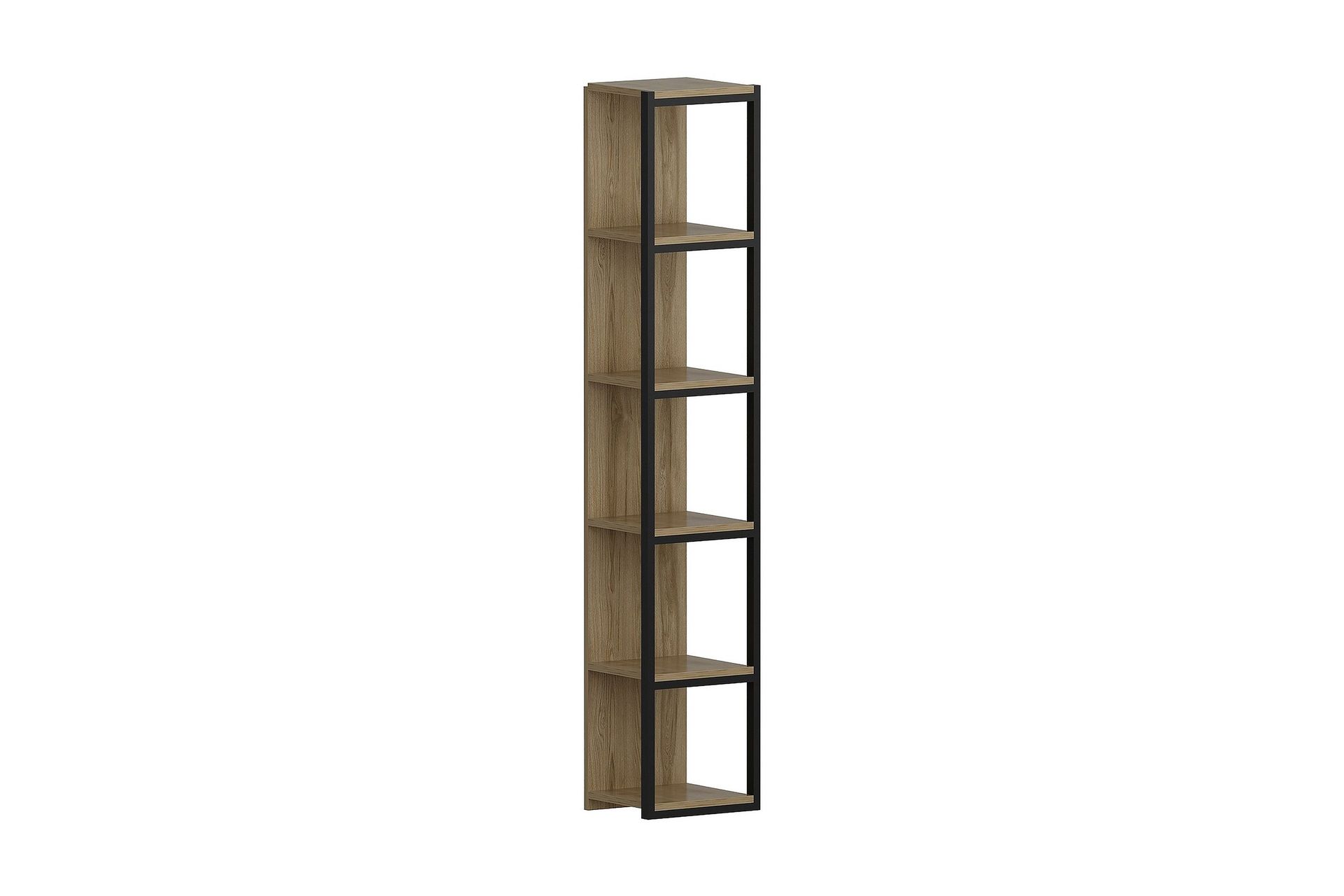 Hejde Bokhylle 34 cm - Brun/Svart