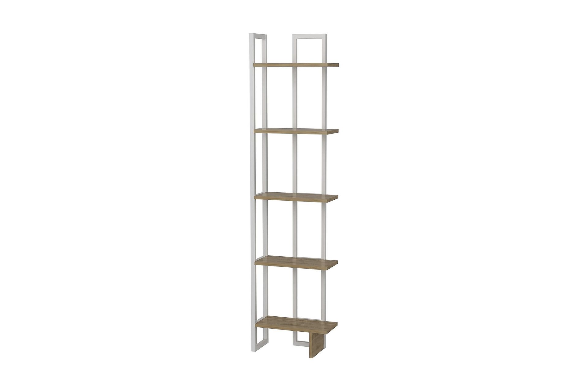 Hejde Bokhylle 45 cm - Brun/Hvit