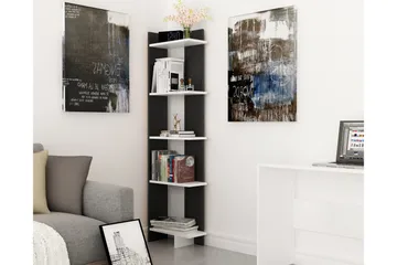 Hejde Bokhylle 45 cm - Svart/Hvit - Oppbevaring - Hyller - Bokhylle
