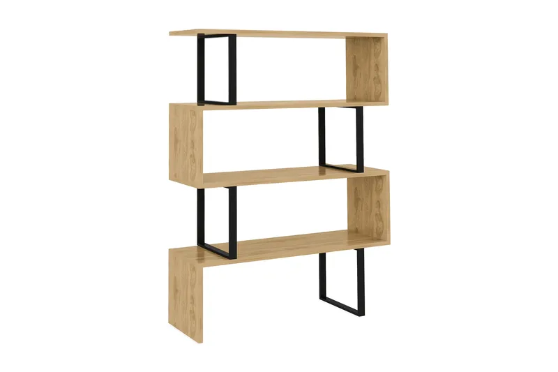 Hejde Bokhylle 92 cm, Brun/Svart