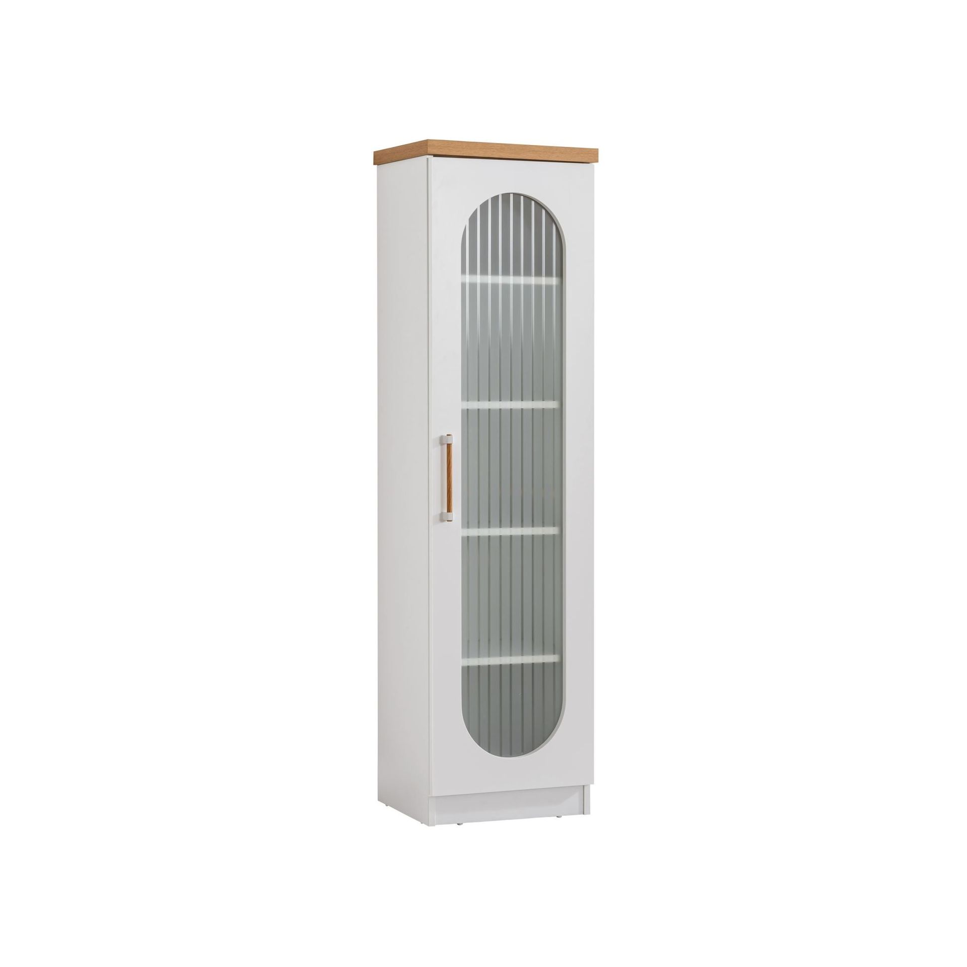 Bokhylle Homitis Vita (47 x 171 x 38 cm) Hvit -
