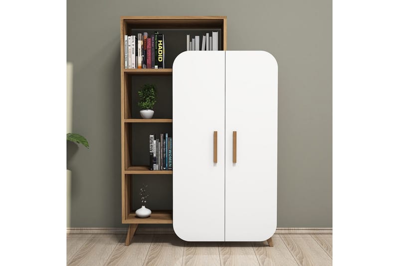 Hommaz Bokhylle med Dører - Oppbevaring - Hyller - Bokhylle