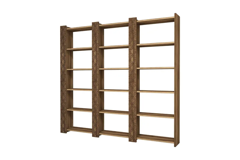 Hovdane Bokhylle 184 cm, Brun