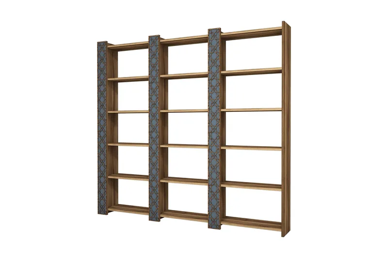 Hovdane Bokhylle 184 cm - Mørkebrun - Oppbevaring - Hyller - Bokhylle