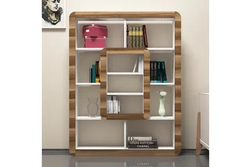Hovdane Bokhylle 24 cm - Hvit|Brun - Oppbevaring - Hyller - Bokhylle