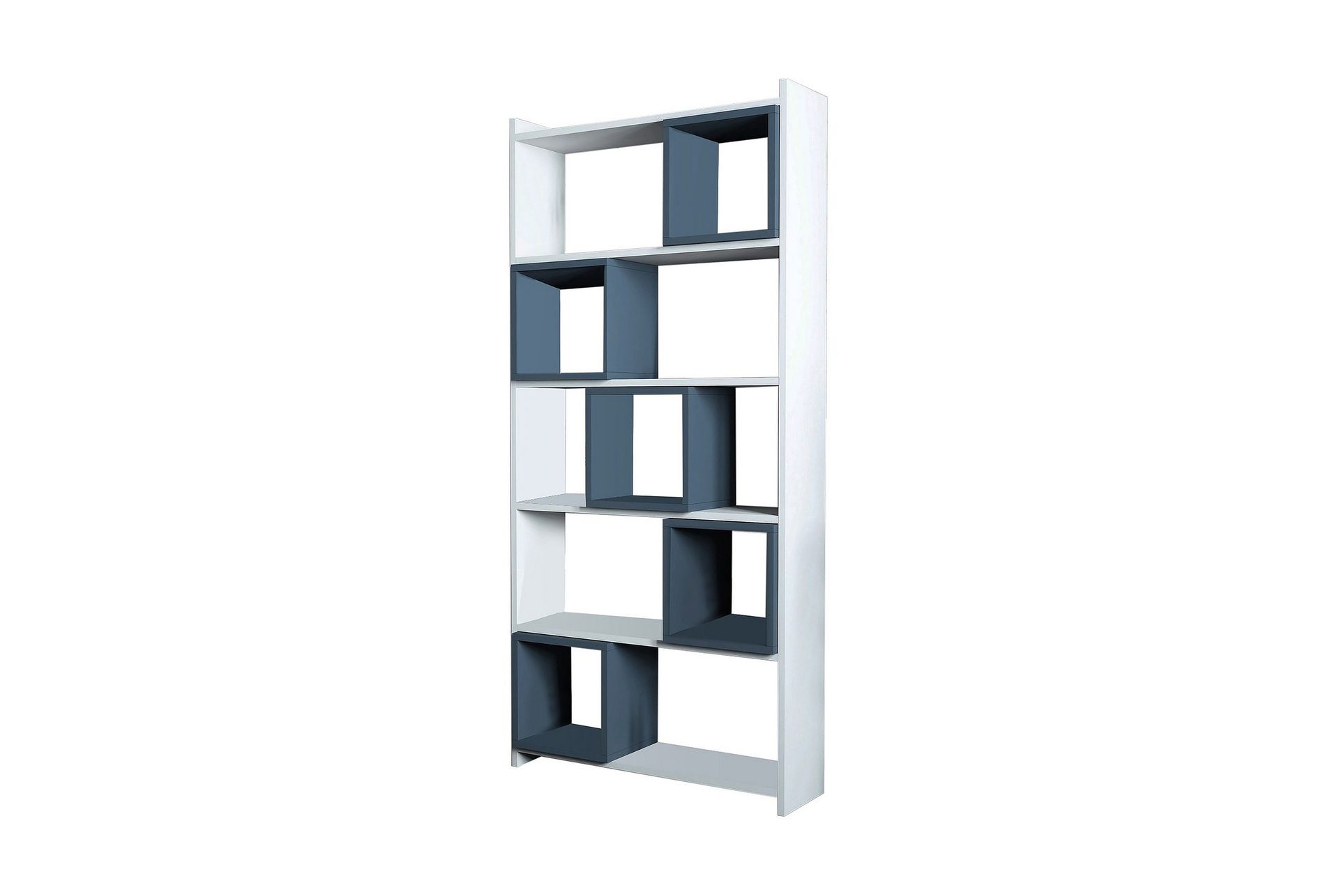 Hovdane Bokhylle 80 cm - Hvit/Blå