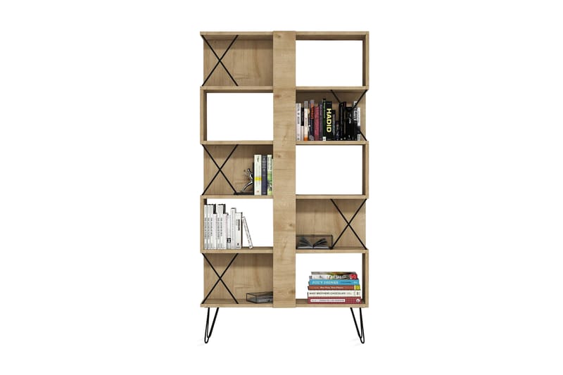 Hovdane Bokhylle 90 cm - Brun - Oppbevaring - Hyller - Bokhylle