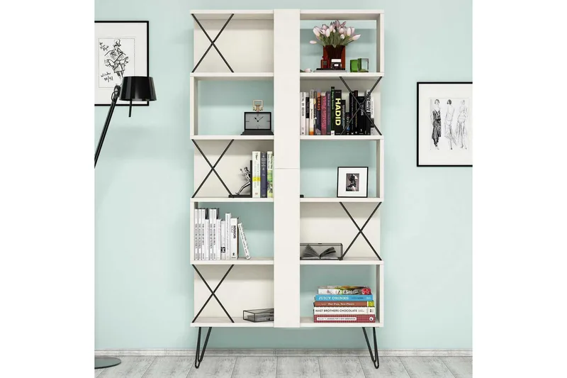 Hovdane Bokhylle 90 cm - Brun - Oppbevaring - Hyller - Bokhylle