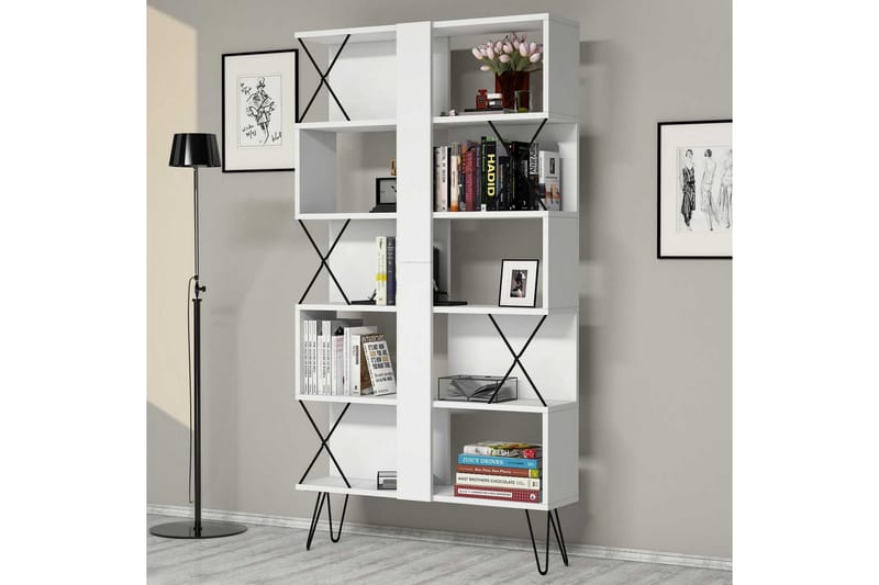 Hovdane Bokhylle 90 cm - Hvit - Oppbevaring - Hyller - Bokhylle