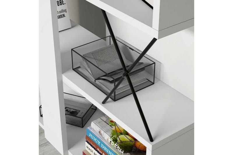 Hovdane Bokhylle 90 cm - Hvit - Oppbevaring - Hyller - Bokhylle