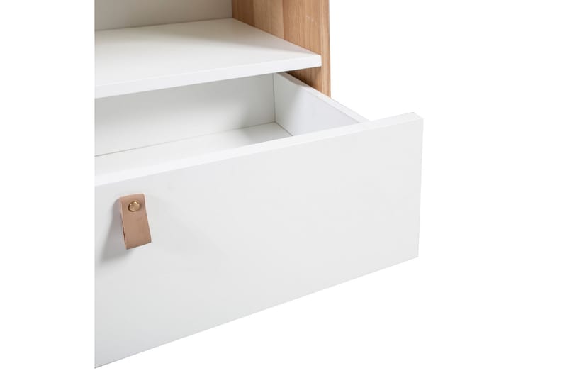 Hylle HELENA 80x40xH140cm MDF naturlig / hvit - Oppbevaring - Hyller - Bokhylle