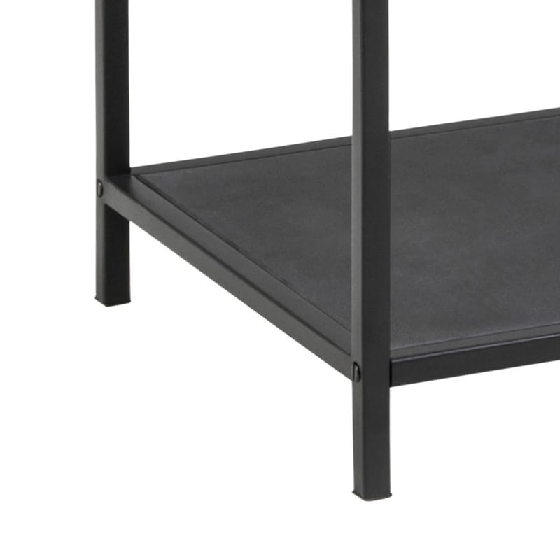 Ikaria Bokhylle 35 cm med 4 Hyller i Glass og Metall - Svart - Oppbevaring - Hyller - Bokhylle