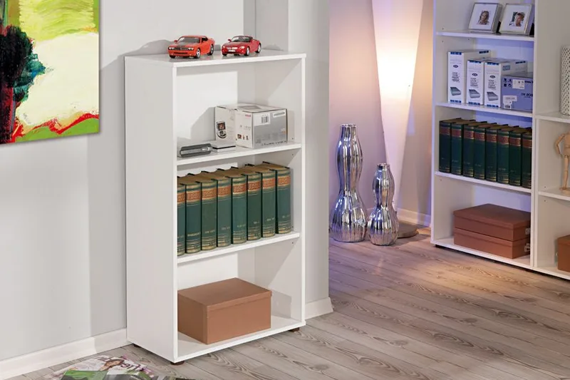 Imhilde Bokhylle 60x110 cm - Hvit - Oppbevaring - Hyller - Bokhylle