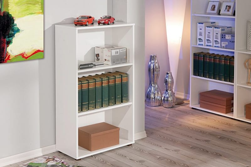 Imhilde Bokhylle 60x110 cm - Hvit - Oppbevaring - Hyller - Bokhylle