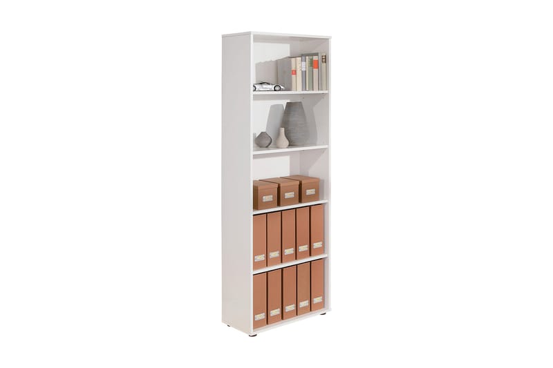 Imhilde Bokhylle 60x180 cm - Hvit - Oppbevaring - Hyller - Bokhylle