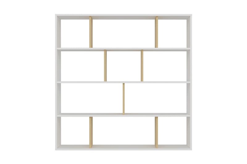 Jasenica Bokhylle 145x25 cm - tre/Natur/Hvit - Oppbevaring - Hyller - Bokhylle