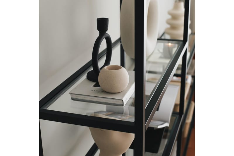 Jorrel Bokhylle 165x80 cm - Svart - Oppbevaring - Hyller - Bokhylle