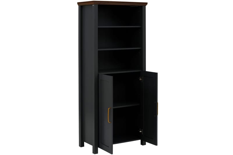 Juntolah Bokhylle 75x39 cm - Svart - Oppbevaring - Hyller - Bokhylle