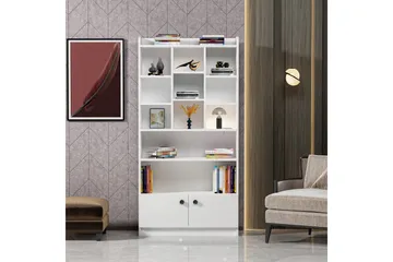 Kashiwa Bokhylle 90x30 cm Hvit - Hanah Home - Oppbevaring - Hyller - Bokhylle