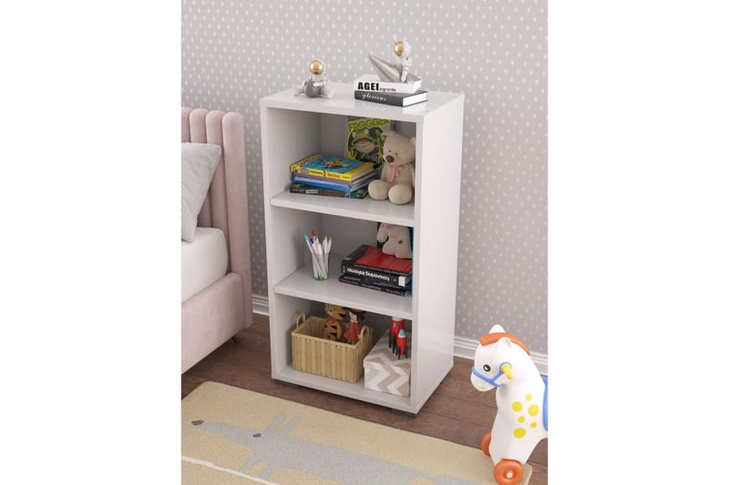 Bokhylle Katsuyuki Hvit - Hvit - Oppbevaring - Hyller - Bokhylle