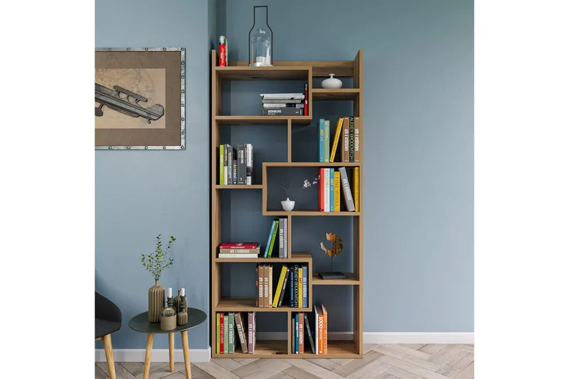 Keralia Bokhylle 90x22 cm 5 Hyller - Natur - Oppbevaring - Hyller - Bokhylle