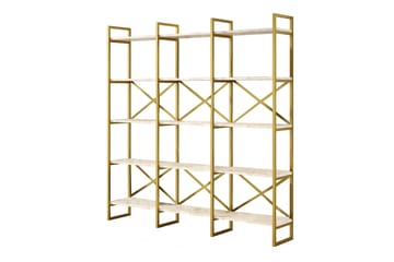 Keshri Bokhylle 170x30 cm Gull - Hanah Home - Oppbevaring - Hyller - Bokhylle