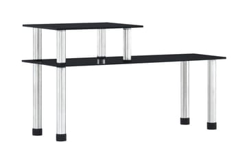 Kjøkkenhylle svart 45x16x26 cm herdet glass - Oppbevaring - Hyller - Bokhylle