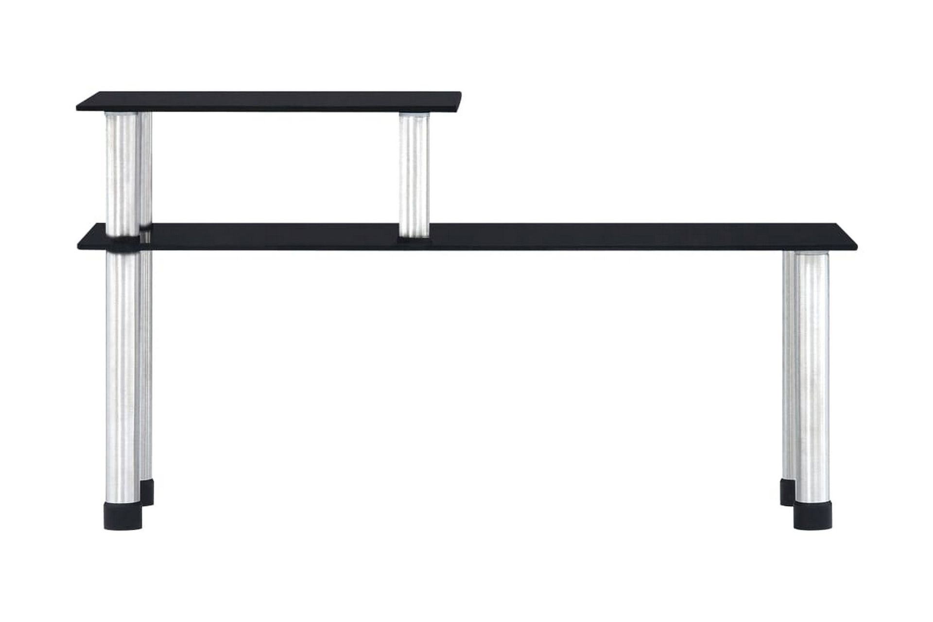 Kjøkkenhylle svart 45x16x26 cm herdet glass - Oppbevaring - Hyller - Bokhylle