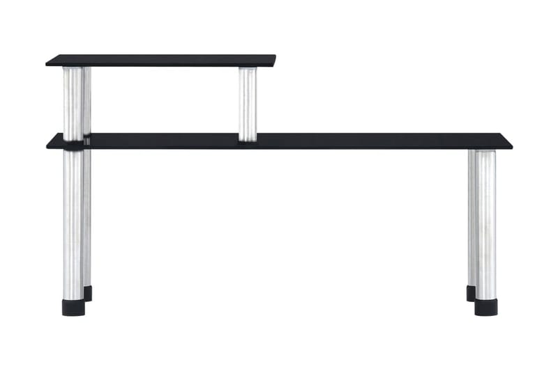 Kjøkkenhylle svart 45x16x26 cm herdet glass - Bokhylle