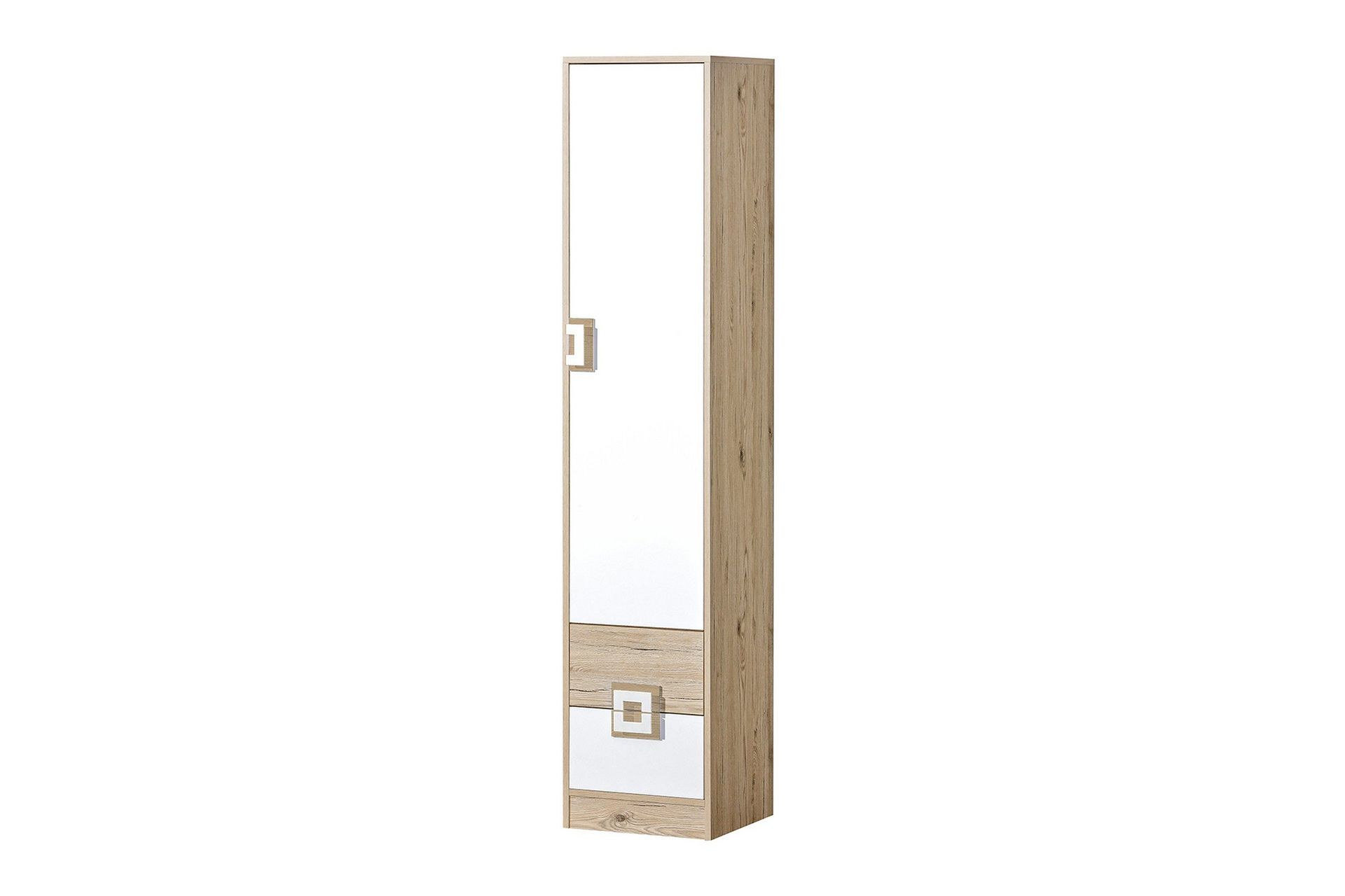 Klacksberg Hylle 40x40x190 cm - Beige / Hvit