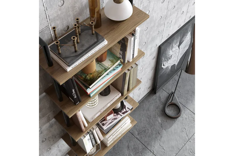 Konsterud Bokhylle - Brun - Hus & oppussing - Kjøkken & bad - Kjøkken & vaskerom - Kjøkkeninnredning - Kjøkkenhylle