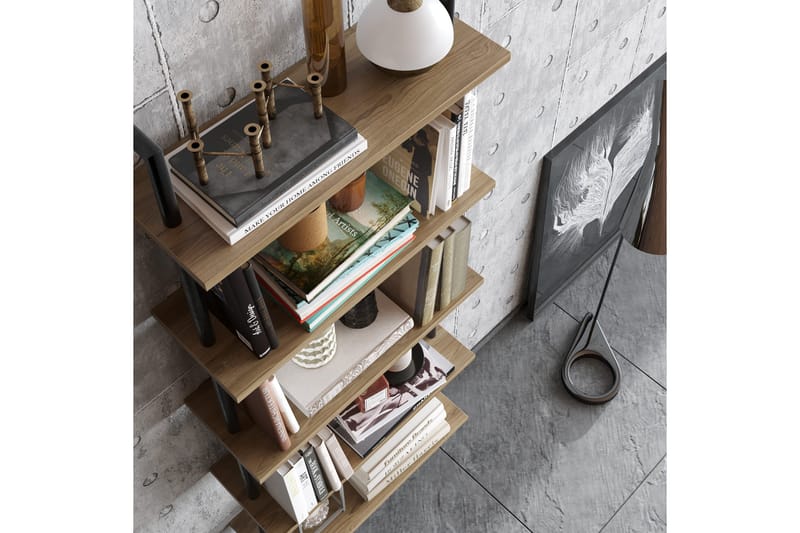 Konsterud Bokhylle - Brun - Hus & oppussing - Kjøkken & bad - Kjøkken & vaskerom - Kjøkkeninnredning - Kjøkkenhylle