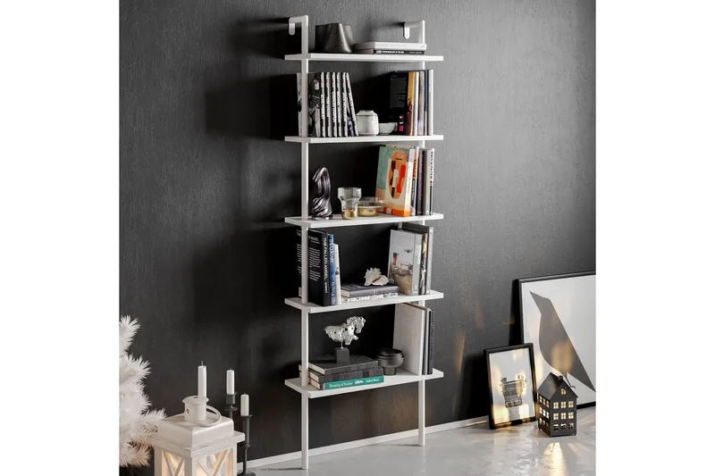 Konsterud Bokhylle - Hvit - Hus & oppussing - Kjøkken & bad - Kjøkken & vaskerom - Kjøkkeninnredning - Kjøkkenhylle