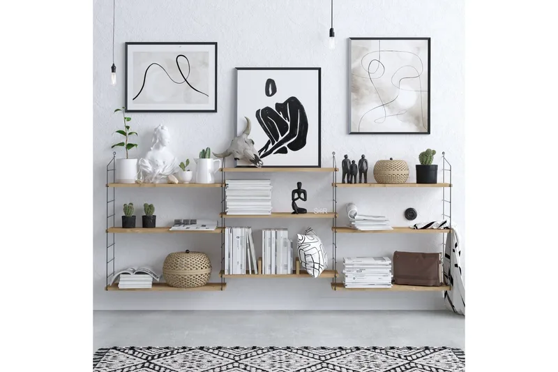 Laba Bokhylle 85x20 cm Brun - Hanah Home - Oppbevaring - Hyller - Bokhylle