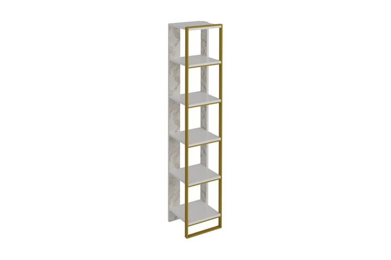 Lachasity Bokhylle 64 cm - Gull|Hvit - Oppbevaring - Hyller - Bokhylle