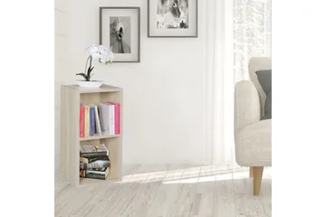 Langriville Bokhylle i Eik - Beige - Oppbevaring - Hyller - Bokhylle