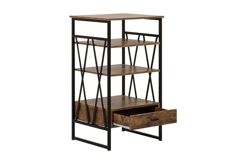 Lanthorn Bokhylle 56 cm i Mørkt Tre - Brun - Oppbevaring - Hyller - Bokhylle