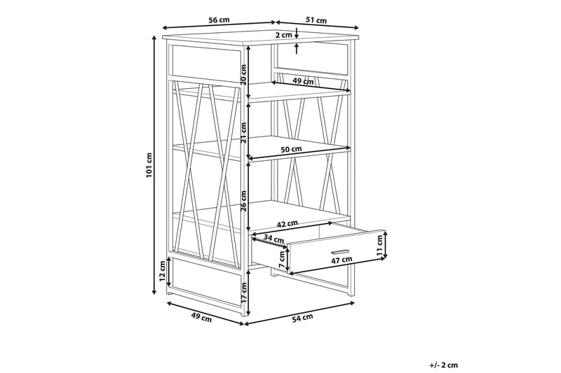 Lanthorn Hylle - Brun - Oppbevaring - Hyller - Bokhylle