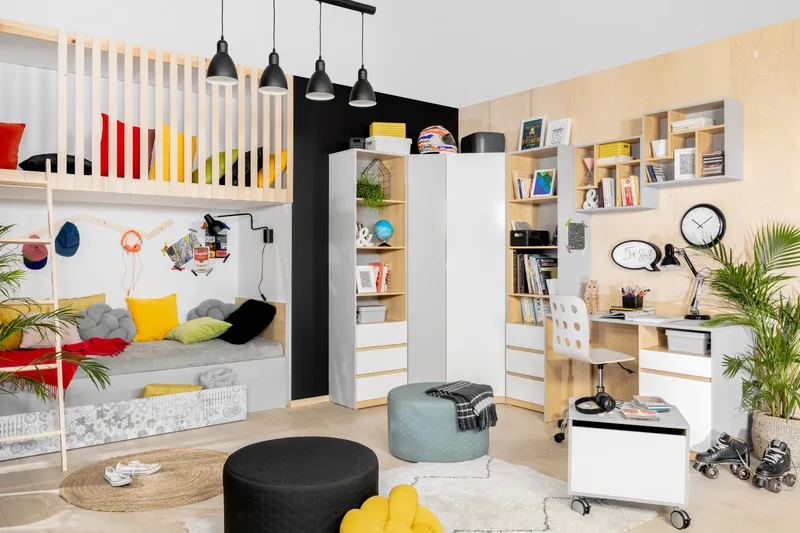 Leokkol Skap 50 cm - Hvit|Tre/natur|Grå - Oppbevaring - Hyller - Bokhylle