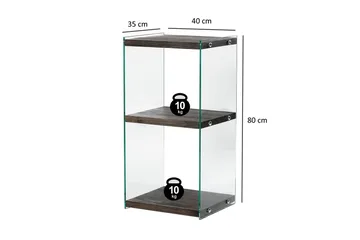 Lepinas Bokhylle 40 cm i Mørkt Tre - Mørkebrun - Oppbevaring - Hyller - Bokhylle
