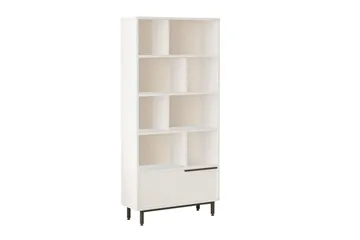 Liyakat Bokhylle 83,9 cm - Hvit - Oppbevaring - Hyller - Bokhylle