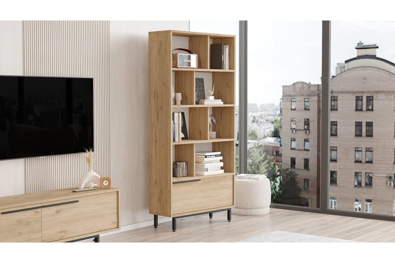 Liyakat Bokhylle 83,9 cm, Valnøtt