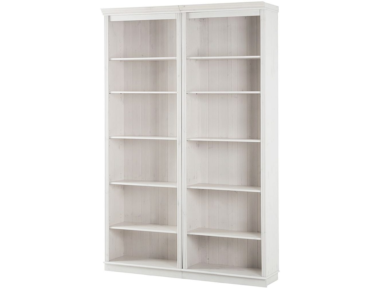Bokhylle Loft24 Anita Hvit/lakk - Hvit/lakk