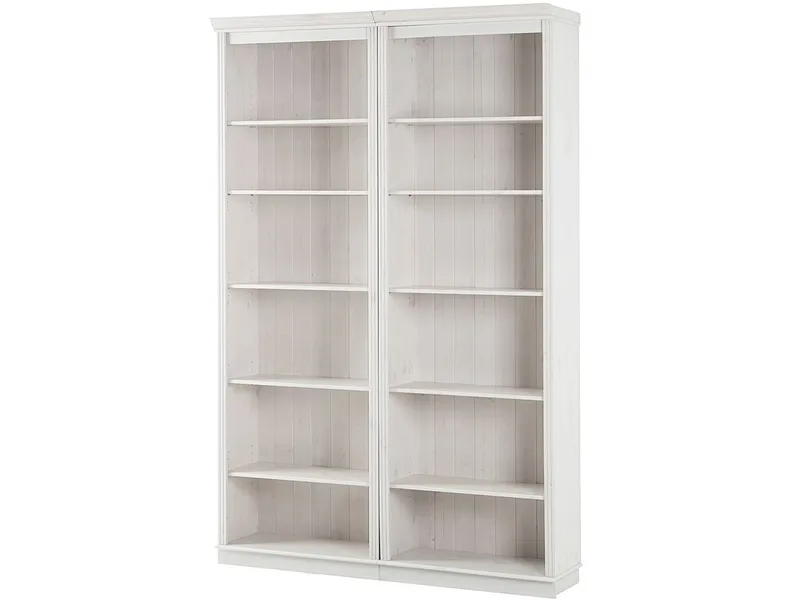 Bokhylle Loft24 Anita Hvit/lakk, Hvit/lakk