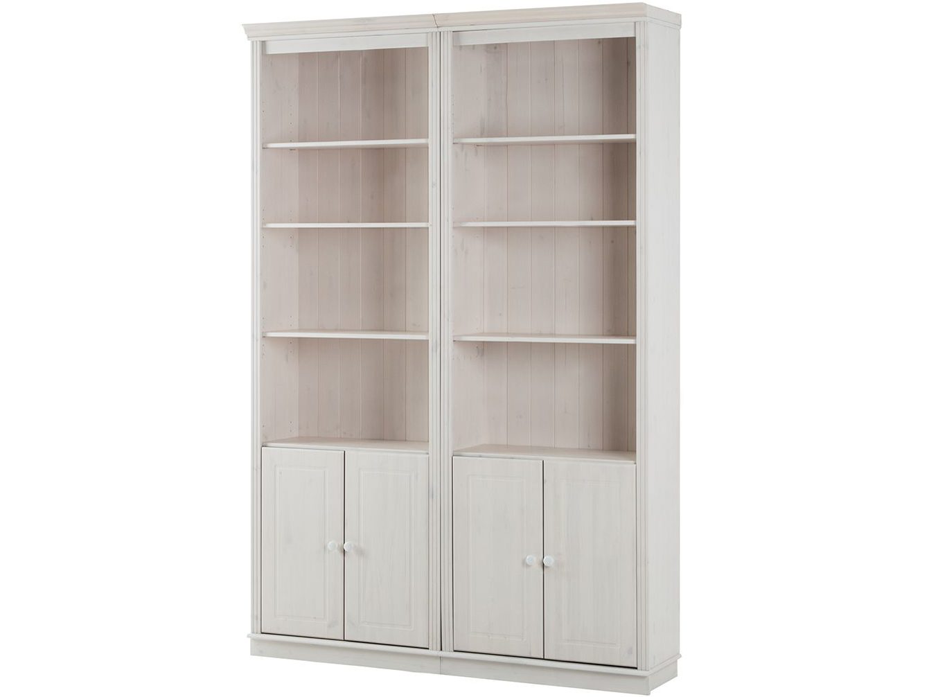 Bokhylle Loft24 Anita Hvit/lakk - Hvit/lakk