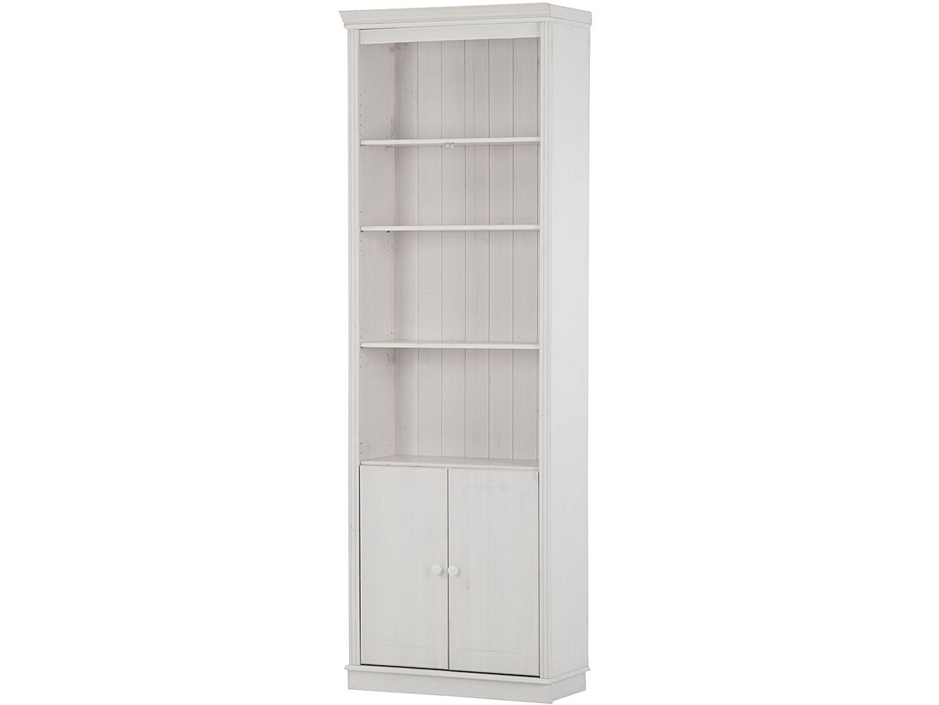 Bokhylle Loft24 Anita Hvit/lakk - Hvit/lakkert