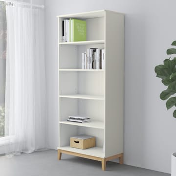 Bokhylle Loft24 Pelle Hvit/Wotan-eik - Hvit/Wotan-eik - Oppbevaring - Hyller - Bokhylle