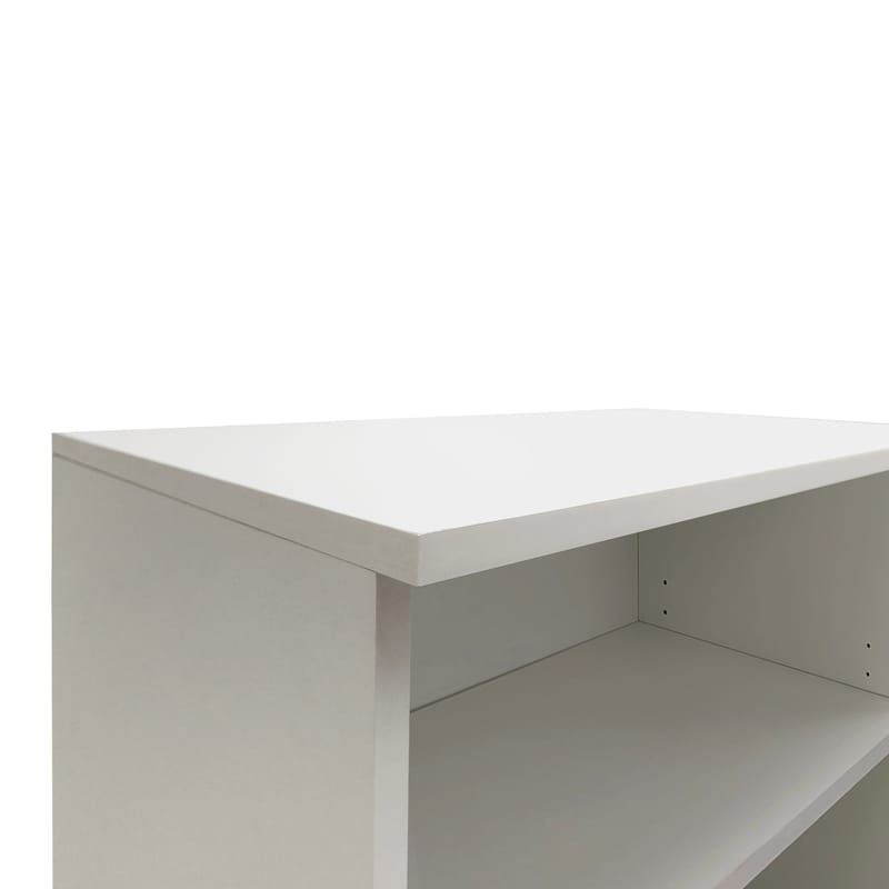 Bokhylle Loft24 Pelle Hvit/Wotan-eik - Hvit/Wotan-eik - Oppbevaring - Hyller - Bokhylle