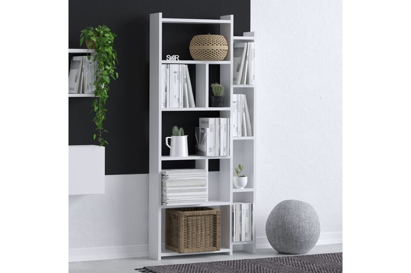 Lonhiene Bokhylle 65x15 cm Hvit - Hanah Home - Oppbevaring - Hyller - Bokhylle