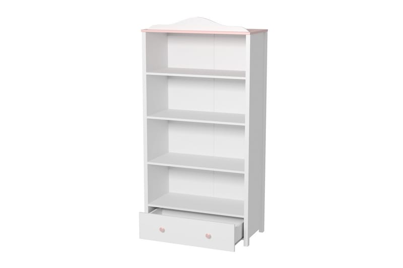 Luna Hylle 85x42x171 cm - Hvit - Oppbevaring - Hyller - Bokhylle